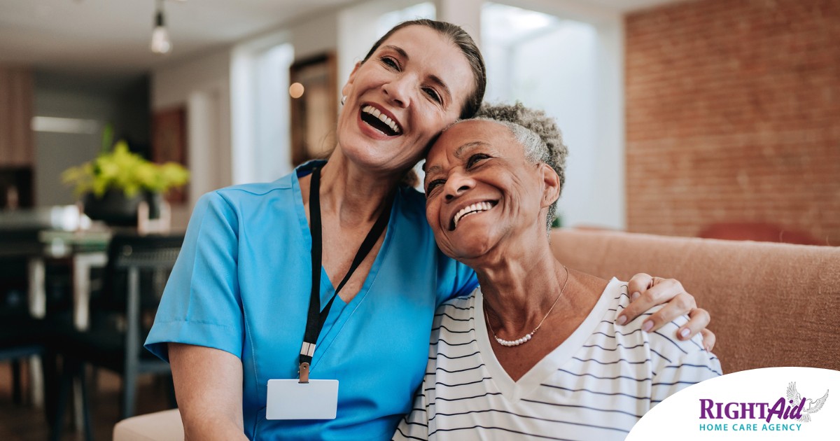 Young home health care nurse helping senior man to recover at home
