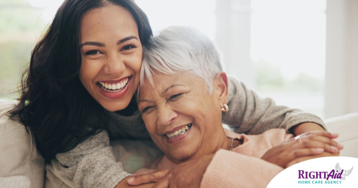 A happy, stress-free caregiver thriving in her career.