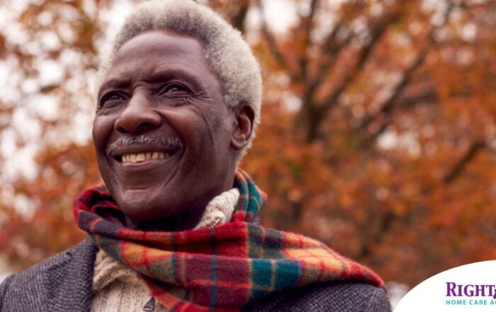 Senior home care helping a senior to manage seasonal depression.