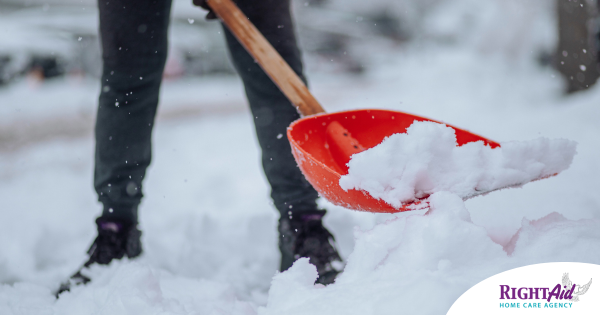 Elderly Home Care Tips include preventing snow and ice buildup